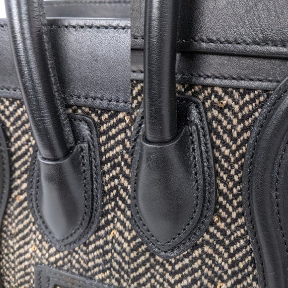 SOLD Celine Black Leather Nano Luggage Crossbody - Picture 9 of 15